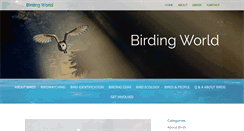 Desktop Screenshot of birding-world.com
